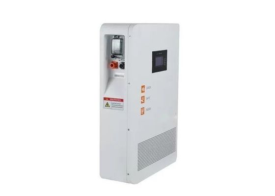 벽에 재충전 가능한 가정용 배터리 저장 리?? 배터리 10.24KWH LCD 표시기와 함께 태양 전지 저장용