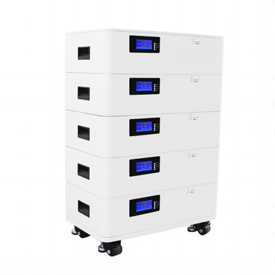 높은 출력 전력 스택블 태양 전지 패널 인버터 20.48KWH LFP 배터리 CE UL 승인 가정용