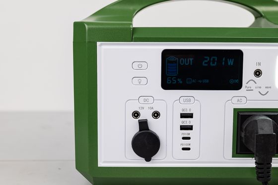 고효율의 AC 300W 220V 출력 휴대용 태양광 발전기 재충전 가능 야외 하이킹용 LifePO4 배터리