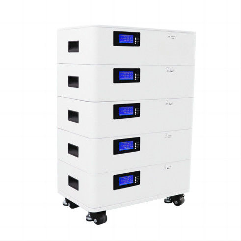 높은 출력 전력 스택블 태양 전지 패널 인버터 20.48KWH LFP 배터리 CE UL 승인 가정용