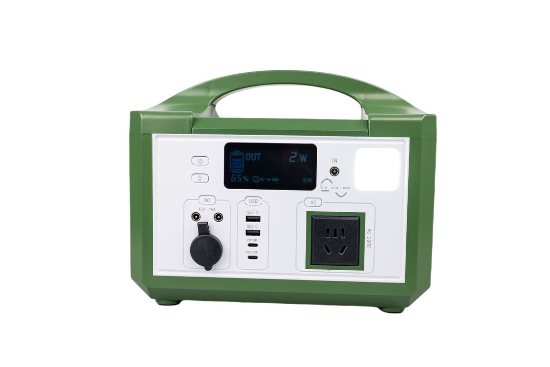 고효율의 AC 300W 220V 출력 휴대용 태양광 발전기 재충전 가능 야외 하이킹용 LifePO4 배터리