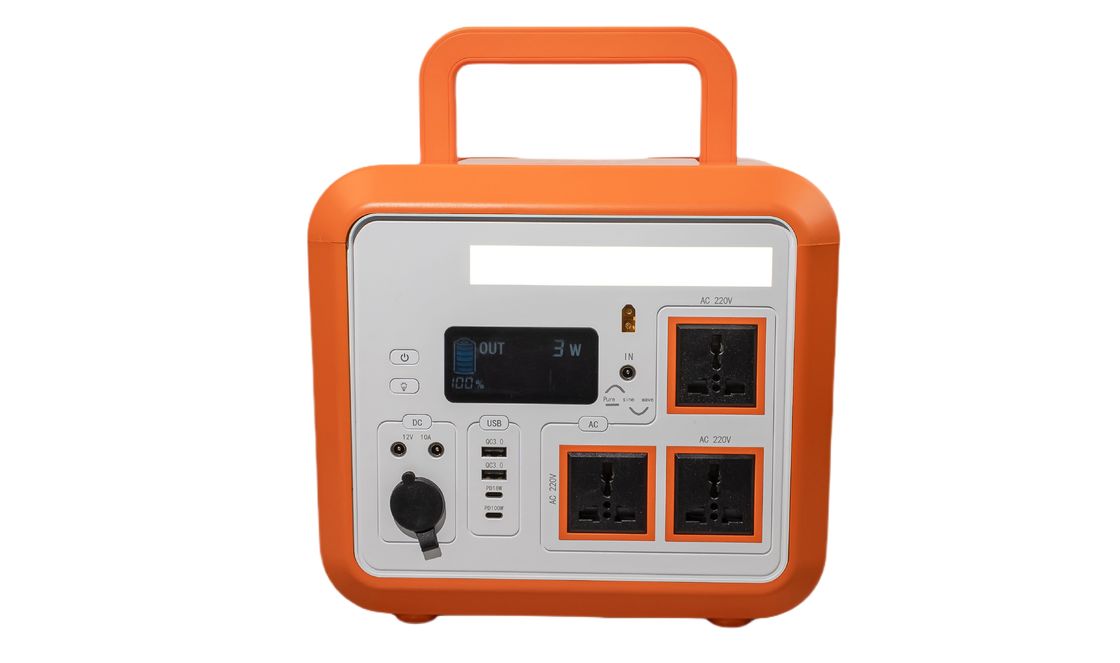 CE 승인 1500W AC 출력 순수 시노파 휴대용 전력 발전기 LCD 자동차 점프 시작기 / RV 캠핑용